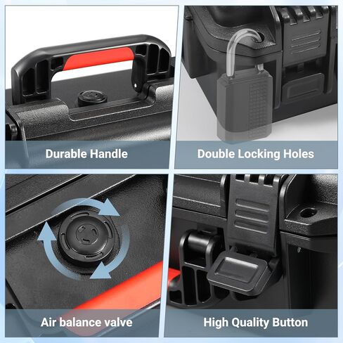 Hard Carring Case for Insta360 X5 Dive Case Accessories | Waterproof Protective Hardshell Dual Layers Cases for Insta 360 X5 Bundle Combo with Shoulder Strap in Saudi Arabia