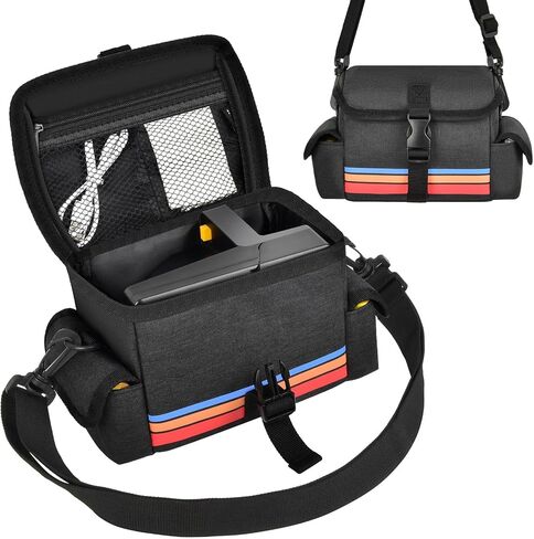 Camera Case Compatible with Polaroid Now, Now+ & OneStep+, Crossbody Bag | Custom-Fit Camera Bag for Polaroid Now 2nd/3rd Gen, With A Shoulder Strap And Organized Accessory Storage - Grey in Saudi Arabia