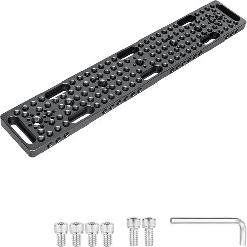 INNOREL CP3005 Multi-Functional Cheese Plate with 1/4" & 3/8" Threads, Expansion Mounting Switching Cheese Plate, Installing Cheese Board Camera Cage On Guide Rail Block(11.8" x 2" x0.39") in Saudi Arabia