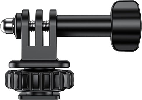 VRIG Hot Shoe Mount Adapter for GoPro Hero 13/12/11/10/9/8/7/6/5, DJI Osmo Action 6/5 Pro/ 4, AKASO Brave 8/7/6 Applicable for Tripod Selfie Stick Monopod and DSLR Camera in Kuwait