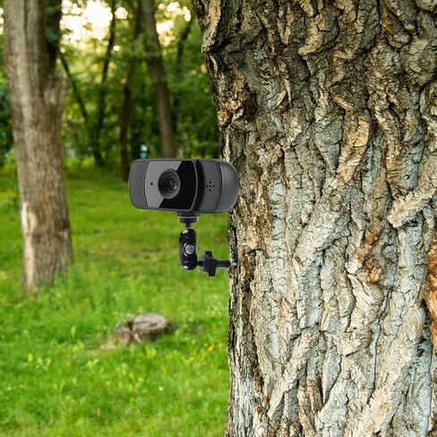 Adjustable Trail Camera Tree Mount, Heavy-Duty Game Camera Outdoor Mounting Bracket with 1/4" Screw, Dual 360 ° Rotating Ball Joints for Outdoor Hunting, Wildlife Monitoring, and Security in Kuwait