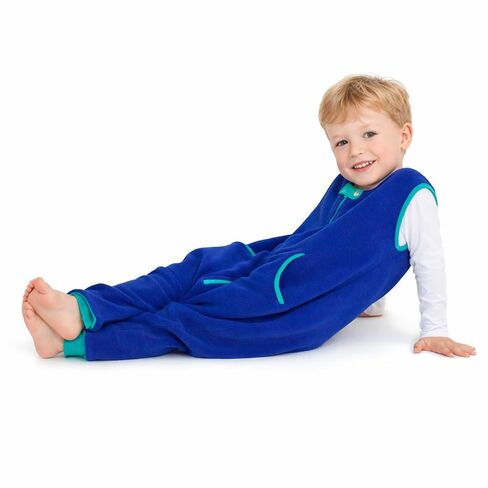 Baby Deedee Sleep Kicker - Fleece Sleep Sack w/Feet 1.2 TOG 2-4T Navy | Built-in leg shape supports easier movement for little walkers, with full zipper access for dressing and changes in Kuwait