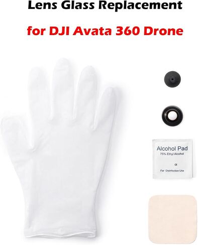 [1 Pcs] Original Lens Glass Replacement for DJI Avata 360 Drone, Portbale Optical Glass with Suction Cup + Cleaning Kit, Camera Lens Repair Part for Avata 360 Accessories in Saudi Arabia