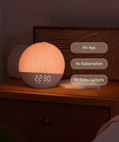 Dreamegg Sunrise 2 Sunrise Alarm Clock, Sound Machine for Sleep, 29 Sounds | White Noise Machine, Gentle Sunrise Alarm, One-Tap Favorites, Dimmable Night Light, No App, Adults Kids Bedrooms in Saudi Arabia