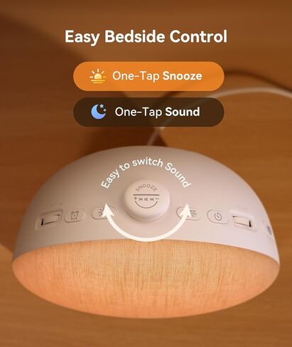 Dreamegg Sunrise 2 Sunrise Alarm Clock, Sound Machine for Sleep, 29 Sounds | White Noise Machine, Gentle Sunrise Alarm, One-Tap Favorites, Dimmable Night Light, No App, Adults Kids Bedrooms in Saudi Arabia
