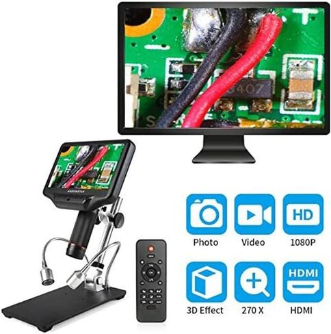 Digital Biological Microscope Camera 3D with 7' LCD Video Microscopes for in Saudi Arabia