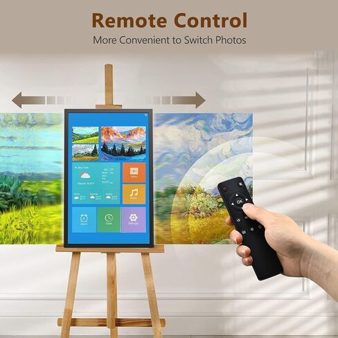 21.5" Digital Picture Frame Large-WiFi-Photo-Frame - 64GB Wall Mounted Digital Frame, Auto Rotate, Remote Control, Slideshow, Share Photo and Video via App Email, Customized Album, Gifts for Mom Dad in Kuwait