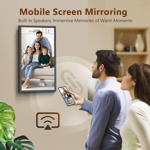 21.5" Digital Picture Frame Large-WiFi-Photo-Frame - 64GB Wall Mounted Digital Frame, Auto Rotate, Remote Control, Slideshow, Share Photo and Video via App Email, Customized Album, Gifts for Mom Dad in Kuwait