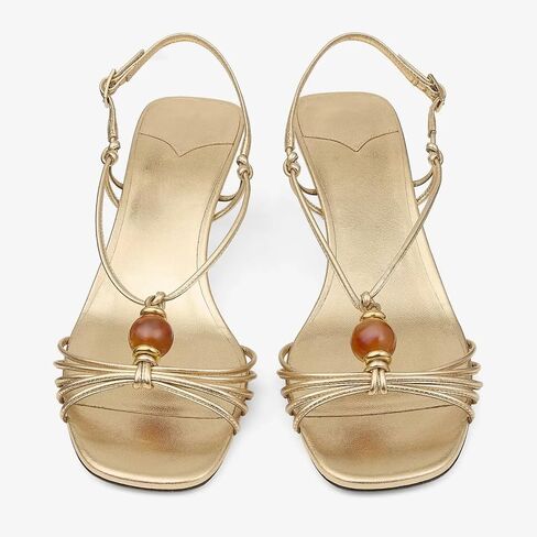 Womens Strappy Heels Sandals Kitten Heel Dress Sandals Open Toe Slingback Heeled Sandals Beaded Evening Shoes Square Toe Summer Party Wedding Shoes in Saudi Arabia