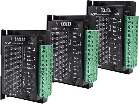 3pcs Microstep Driver DM542S Suitable for 23 Motor Stepper Driver 9-42 Max, 57 Series Stepper Motor in Saudi Arabia