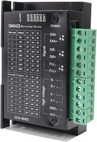 3pcs Microstep Driver DM542S Suitable for 23 Motor Stepper Driver 9-42 Max, 57 Series Stepper Motor in Saudi Arabia