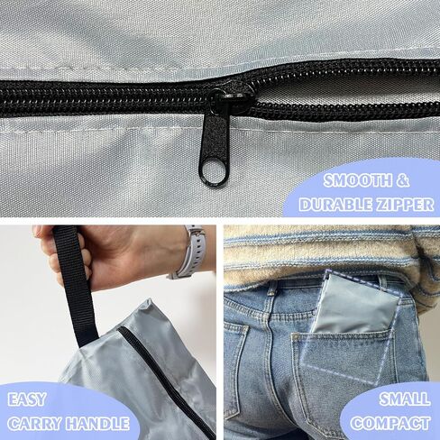 3Pack Wet Dry Bags for Swimsuits and Towels,Waterproof Reusable,Zipper | Wet Bags for Baby Diapers,Durable Oxford Cloth,Bathing Swimming Wet Clothes Bag for Travel Beach, with Handles,Blue in Saudi Arabia