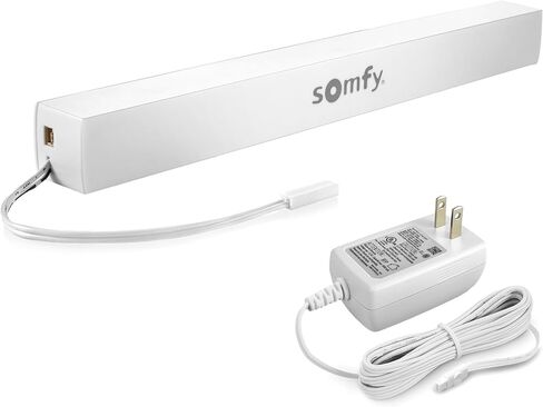 Somfy Lithium-Ion Battery Pack & Charger Bundle - Power & Charge Blinds, Shades, Curtains - Long-Lasting, Easy Installation with Wall Mount Clips - #9021217, #9025166 in Kuwait