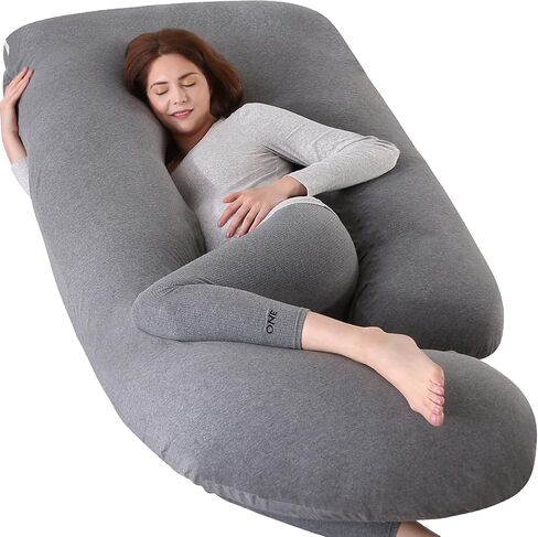 Elover U Shaped Pregnancy Pillow,Full Body Maternity Support | Removable Cover,Sleeping Support for Back,Legs, Belly & Hips,Must Have for Pregnant Women,57 Inch in Saudi Arabia