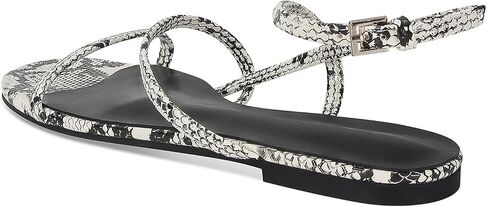 Snake Print Strappy Flats Sandals for Women Slingback Flats Open Toe Slides Vacation Beach Casual Daily Summer Sandals in Kuwait