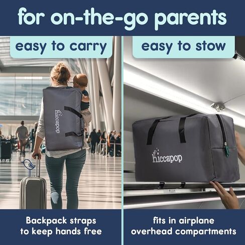 Hiccapop Portable Travel Crib for Baby with Waterproof Base & Carry Bag in Saudi Arabia