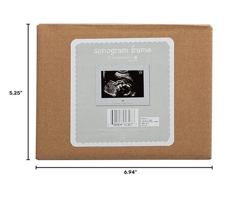 Pearhead Little Blossoms Love At First Sight Sonogram Picture Frame, Ultraound Pregnancy Keepsake, Gender-Neutral Nursery Décor For Baby Girl or Baby Boy, Polka Dot, 6.94x5.25x.75 Inch (Pack of 1) in Kuwait