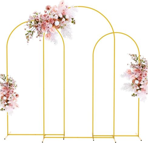 Balloon Arch Stand 1 Pcs Soportes Arco Metal Dorado Para Decoraciones Bodas Y Fiestas Cumpleaños(80x180cm) in Saudi Arabia