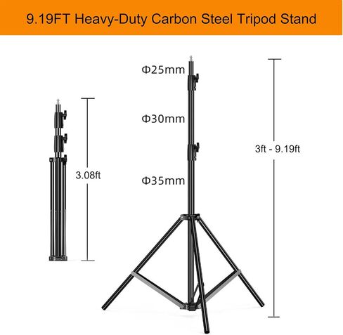 9.19 FT Tripod Stand for Xbotgo Falcon, Chameleon | Heavy Duty Stable Structure with Carry Bag/Sandbag, Perfect for Recording Basketball, Volleyball, Socer Matches in Saudi Arabia