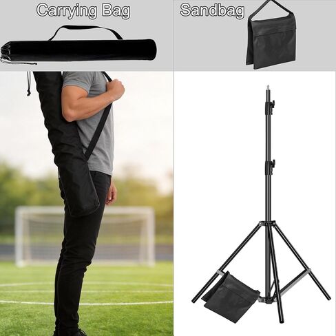 9.19 FT Tripod Stand for Xbotgo Falcon, Chameleon | Heavy Duty Stable Structure with Carry Bag/Sandbag, Perfect for Recording Basketball, Volleyball, Socer Matches in Saudi Arabia