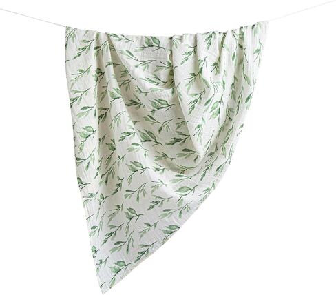 Crane Baby 100% Cotton Muslin Swaddle Blankets, Parker Pink Floral, Baby Blanket, Set of 2, 47" x 47", Swaddles for Newborns in Kuwait