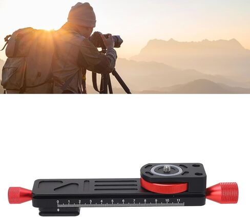 W160 Macro Rail Slider, High Accuracy Aluminum Alloy Focus Rail for Mirrorless Cameras, Smooth Rack and Pinion Movement with Quick Release Plate and 1/4 Screw Hole in Saudi Arabia