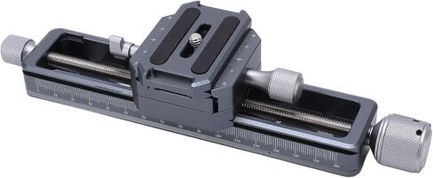 Macro Focusing Rail Slider for Digital SLR Cameras, Precision Camera Close Up Rail with Dual Arca Mount, 16cm Effective Stroke Aluminum Alloy Rail for Macro in Saudi Arabia