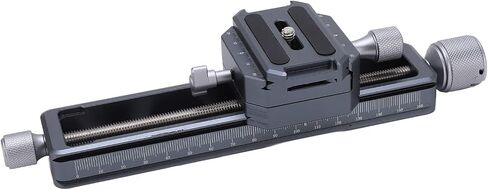 Macro Focusing Rail Slider for Digital SLR Cameras, Precision Camera Close Up Rail with Dual Arca Mount, 16cm Effective Stroke Aluminum Alloy Rail for Macro in Saudi Arabia