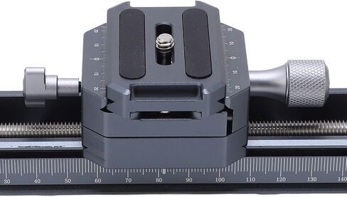 Macro Focusing Rail Slider for Digital SLR Cameras, Precision Camera Close Up Rail with Dual Arca Mount, 16cm Effective Stroke Aluminum Alloy Rail for Macro in Saudi Arabia