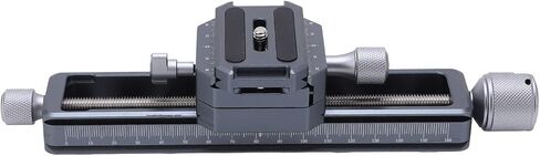 Macro Focusing Rail Slider for Digital SLR Cameras, Precision Camera Close Up Rail with Dual Arca Mount, 16cm Effective Stroke Aluminum Alloy Rail for Macro in Saudi Arabia