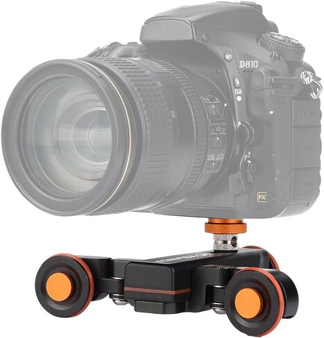 منزلق كاميرا بمحرك، عربة خفيفة الوزن لكاميرات الفيديو DSLR، جهاز تحكم عن بعد DV لمحبي التصوير الفوتوغرافي، أسود in Saudi Arabia