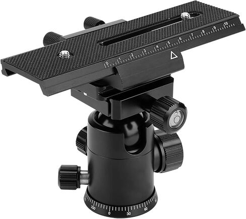 2 Way Macro Focusing Rail Slider with 1/4" Mounting Screw, Precision Camera Slider for Close Up, Alloy Construction with Dual - Axis Adjustment and Graduated in Saudi Arabia