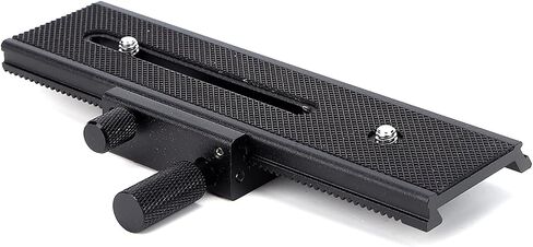 2 Way Macro Focusing Rail Slider with 1/4" Mounting Screw, Precision Camera Slider for Close Up, Alloy Construction with Dual - Axis Adjustment and Graduated in Saudi Arabia