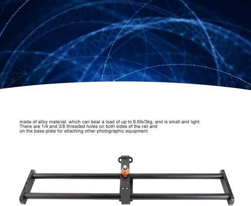 WW 60cm Motorized Camera Slider, Motorized Camera Trolley with Adjustable Alloy Track Rail, 62cm Stroke Portable Camera Rail Slider for L5i Car Special EEE in Kuwait