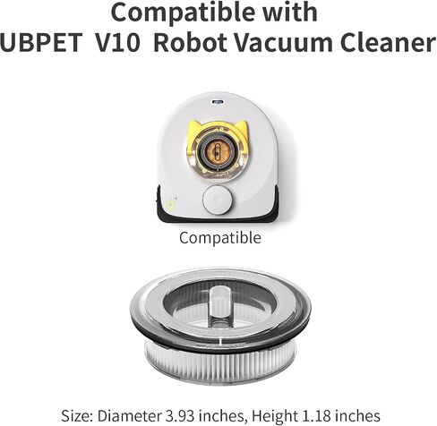 UBPET Robot Vacuum for Pet Hair, 22,000Pa Ultra-Strong Suction Automatic Robot Vacuum Cleaner, Tangle-Free Cleaning, Smart Mapping with LiDAR Navigation, App Controlled Vacuum Robot in Saudi Arabia