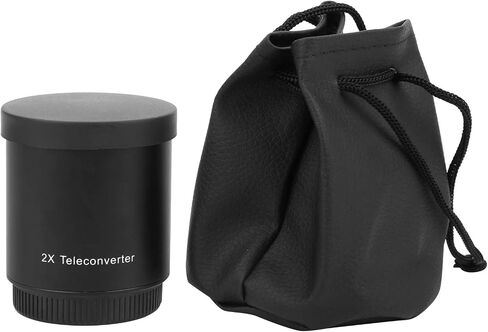 2X Teleconverter Lens for M42mm Mount, Camera Lens Converter, 650 1300mm to 900mm 420 800mm Telephoto Converter with Front and Rear Lens Covers, Quality Optical Glass for DSLR Cam in Saudi Arabia
