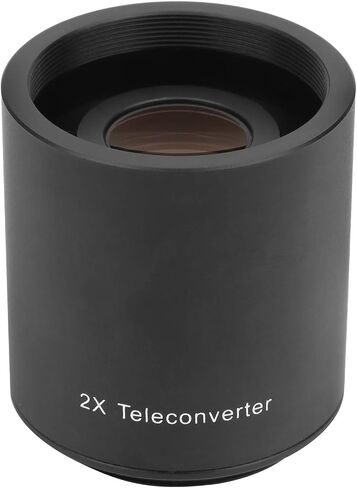 2X Teleconverter Lens for M42mm Mount, Camera Lens Converter, 650 1300mm to 900mm 420 800mm Telephoto Converter with Front and Rear Lens Covers, Quality Optical Glass for DSLR Cam in Saudi Arabia