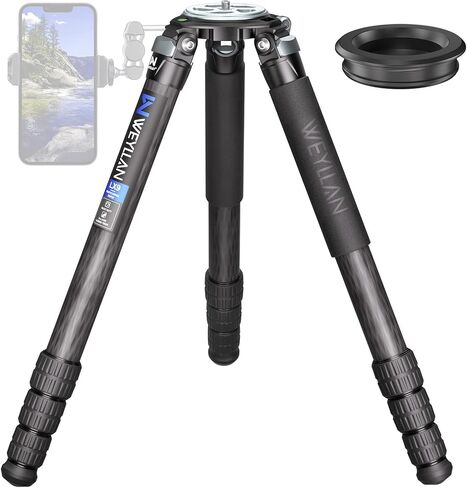 Carbon Fiber Heavy Duty Tripod for Camera, WEYLLAN LX9G Camera Bowl Tripod with 40mm Leg Camouflage Sleeve 10-Layer Carbon Fibre Professional Camcorder Tirpod for Telephoto Lens Max Load 88lbs/40kg in Saudi Arabia