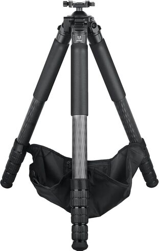 Carbon Fiber Shooting Tripod VICELK MK404C, 70.3'' Hunting Tripod with 52mm Lever Ball Head, 30KG Load, ARCA-Swiss Quick Release, for Camera/Telescope/Outdoor Shooting in Kuwait