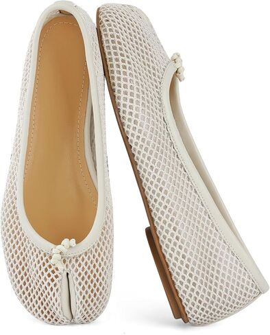 VBDB Mesh Ballet Flats for Women Split Toe Tabi Flats Wide Width Mesh Flats Low Heel Casual Ballerina Comfortable 2026 Spring Summer Shoes in Kuwait