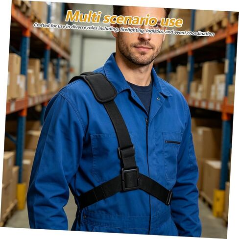 Adjustable Radio Chest Mount Harness with Portable Shoulder Strap for Firefighters and Security, Body Camera Carrier Strap for Inspection and Patrol Use in Saudi Arabia