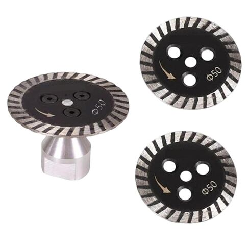 50 mm Diamond Blade, Suitable for Cutting Granite, Marble, Concrete, and Stone; specifically Designed for Cutting and Carving with Angle Grinders and Rotary Tools (3-Pack) with Removable Flange in Saudi Arabia