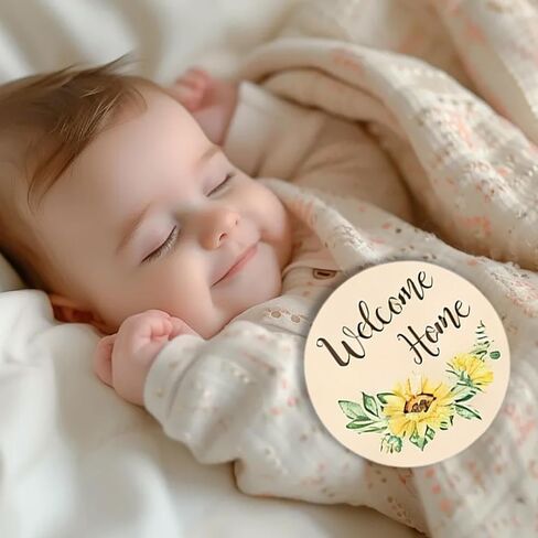 Wooden Monthly Baby Milestone Cards First Year Milestones Signs Photo Props & Announcement Cards Hello World Sign Baby Keepsake & Memory Gift in Saudi Arabia