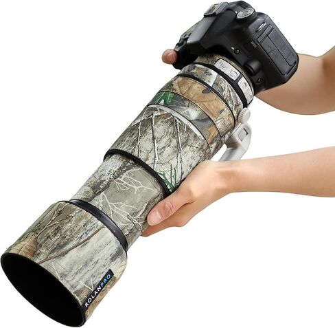 Rolanpro Lens Cover for Canon EF 100-400mm F4.5-5.6 L is II USM, Waterproof Camo Rain Coat Lens Protective Sleeve Case for Wildlife Photography, Bird Watching & Outdoor Shooting #UCP in Saudi Arabia