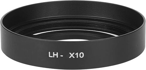 Lens Hood, Detachable Alloy Metal Protects Fuji X10 X20 X30 from Haze and Light Interference, Photography Accessory for Improved Image Quality (Silver) in Saudi Arabia