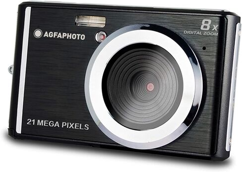 كاميرا رقمية AGFA Photo Vintage - كاميرا مدمجة بدقة 21 ميجابكسل للتصوير والتقاط الصور، كاميرا Y2K جمالية، شاشة LCD مقاس 2.4 بوصة، تكبير 8X، فيديو عالي الدقة، بطارية قابلة لإعادة الشحن، كاميرا سفر محمولة in Kuwait