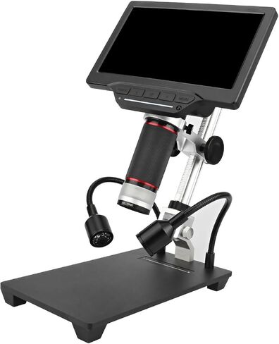 Microscope, Portable Digital Microscope with High-Definition Screen for Industrial Inspection, Mobile Phone Maintenance, Magnifying Electron,for Homeschool Lab in Kuwait
