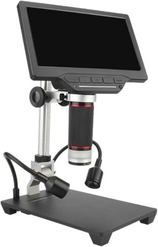 Microscope, Portable Digital Microscope with High-Definition Screen for Industrial Inspection, Mobile Phone Maintenance, Magnifying Electron,for Homeschool Lab in Kuwait