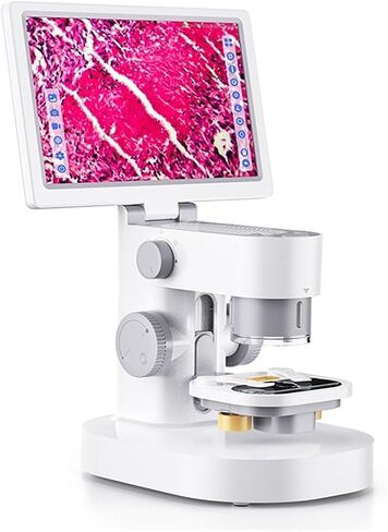 Microscope, Microscope 9-inch Biological with 1200X Magnification Digital Stereoscopic Video,for Homeschool Lab in Kuwait
