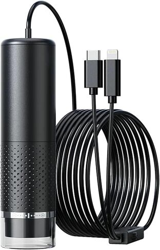 Microscope, Microscope, IP-C 2in1 Digital Scope Portable 8LED 1600x Magnification Endoscope for Phone Inspection Camera,for Homeschool Lab in Kuwait